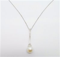 Collana Lorenza Gioielli Donna Collezione Perle in Oro bianco Perla CL105444 - CL105444